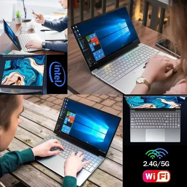 Ordinateur Portable Mince Pliable À 2025 °, Windows 11, Intel N4000, Gamer, 12 Go De Ram, 180 Go, 1 To Ssd, 512X1920, Office Study, Pc, Nouveau, 1080 – Image 6