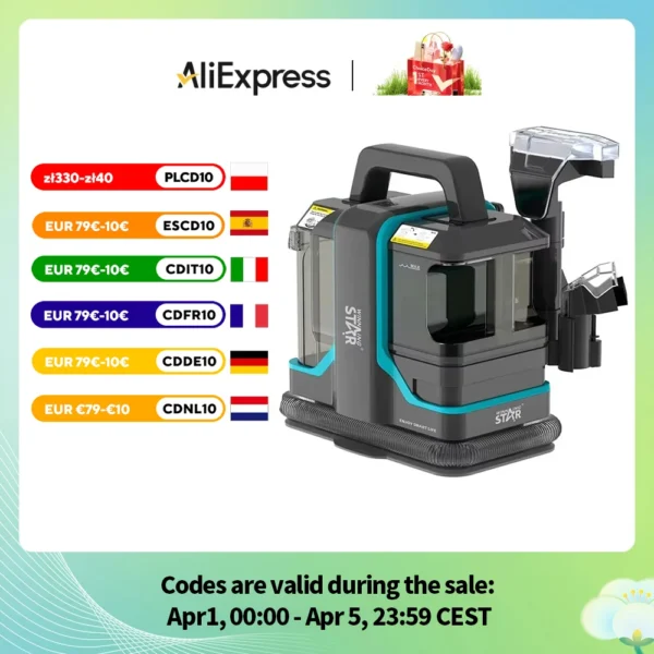 Nettoyeur De Tapis De Canapé Filaire Portable, Machine À Livres, Double Tête De Brosse, Nettoyant Pour Tissu, Aspirateur À Sec, Déterminer, Vente Chaude