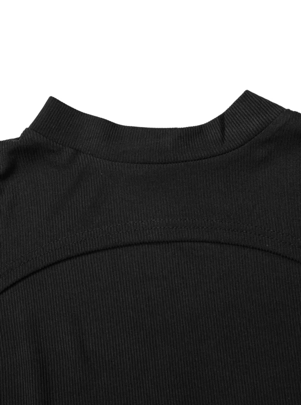 Mia Muse Women'S Hollow Out Cropped T-Shirts – Image 4