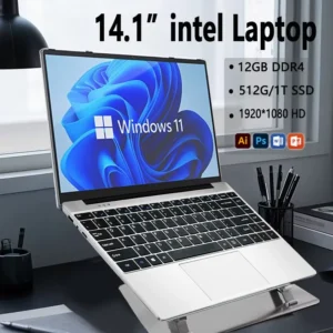 Ordinateur portable mince pliable à 2025 °, Windows 11, Intel N4000, Gamer, 12 Go de RAM, 180 Go, 1 To SSD, 512x1920, Office Study, PC, Nouveau, 1080