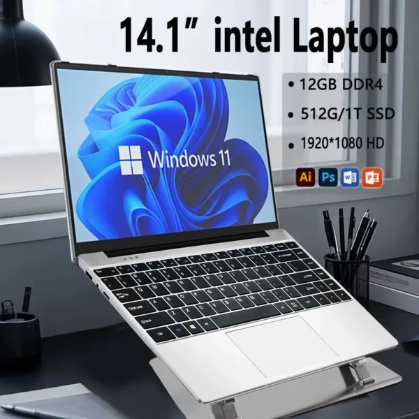 Ordinateur Portable Mince Pliable À 2025 °, Windows 11, Intel N4000, Gamer, 12 Go De Ram, 180 Go, 1 To Ssd, 512X1920, Office Study, Pc, Nouveau, 1080