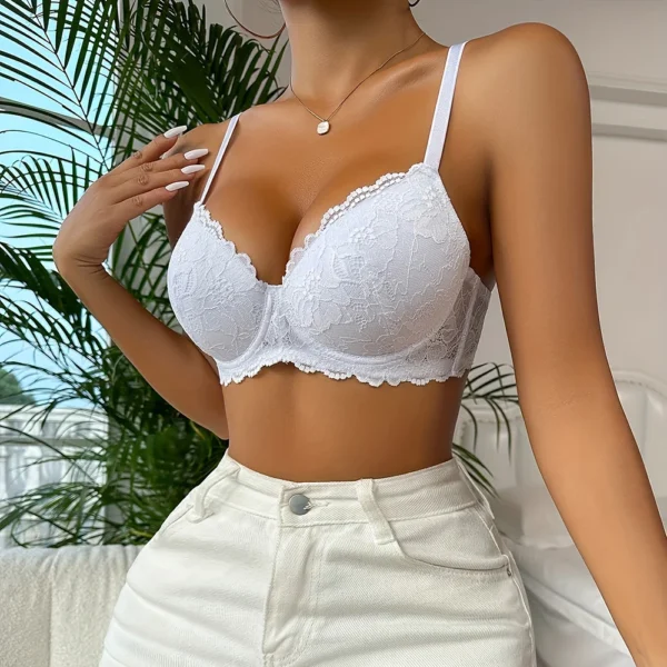 Lingerie Florale En Dentelle Pour Filles – Image 3