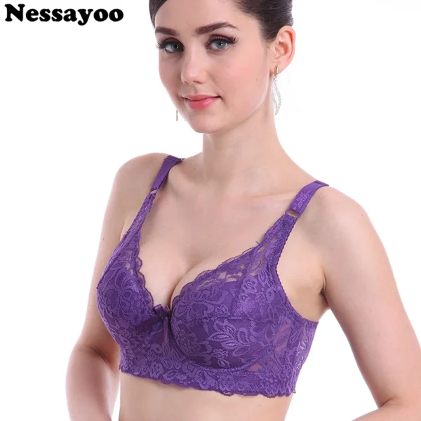 2024 Grande Taille 40 90 44 Soutiens-Gorge En Dentelle Pour Femmes – Image 3