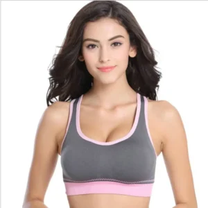 Quick Drying Crop Top Type Solid Color Push Up Bras