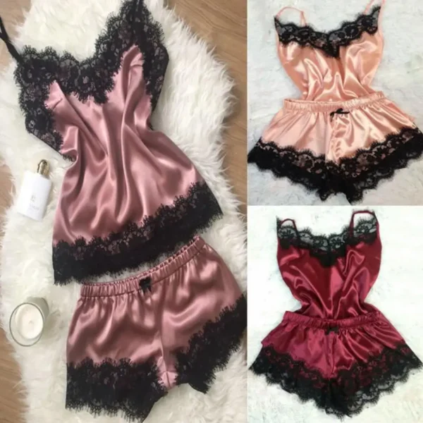 2024 New Women Bow Sleepwear Sleeveless Strap