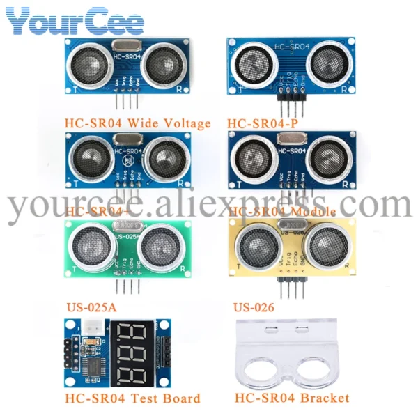 Hc-Sr04 Distance Ranging Sensor Module Ultrasonic Wave Detector Hcsr04 Hc Sr04 Test Board Bracket For Arduino