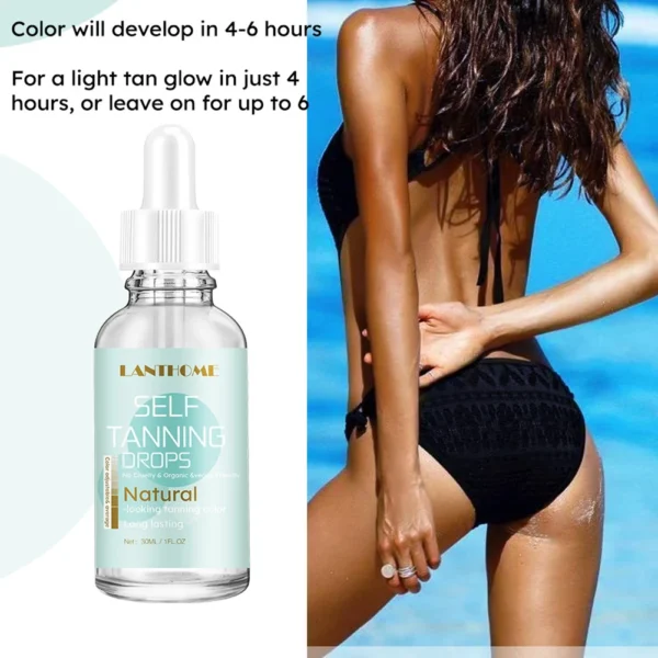 30Ml Corps Auto-Bronzant Gant Bronzé Visage Corps Solarium Crème – Image 3