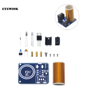 New BD243 Mini Tesla Coil Kit Magic Props DIY Parts Empty Lights Technology Electronics