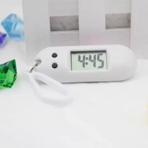 Unisex Student Keychain Electronic Clock Sports Timer Hook Digital Outdoor Running Electronic Watch Exam Small Wall Clock