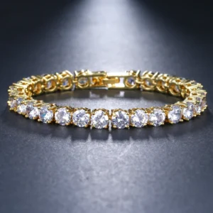EMMAYA Charming Round Crystal Bracelet Hand-set Micro Inlay Craft AAA+ CZ Wedding Bracelet Bijouterie For Women
