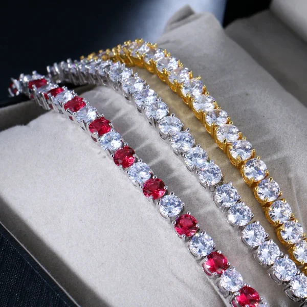 Emmaya Charming Round Crystal Bracelet Hand-Set Micro Inlay Craft Aaa+ Cz Wedding Bracelet Bijouterie For Women – Image 4