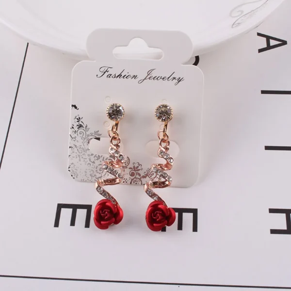 Jiofree Cz Rhinestone Clip Earrings For Women – Image 5