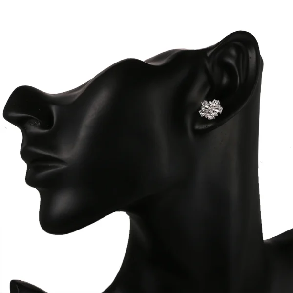 Emmaya Luxury Cute Flower Small Stud Earrings With Zircon Stone Women Birthday Gift Bijouterie – Image 2