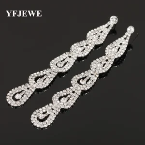 Fashion Jewelry Women Luxury Rhinestone Earrings Wedding Party Accessories Earring Bijouterie Engagement Earrings E253