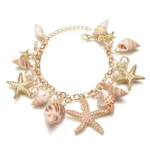 Bohemian Beach Style Bracelet For Women Starfish Shell Charm Bangle Girls Summer Fashion Jewelry Accessories