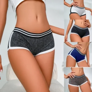 Mode femmes taille haute bout à bout sport pantalons courts haute Stretch respirant Yoga Shorts Fitness course collants athlétiques