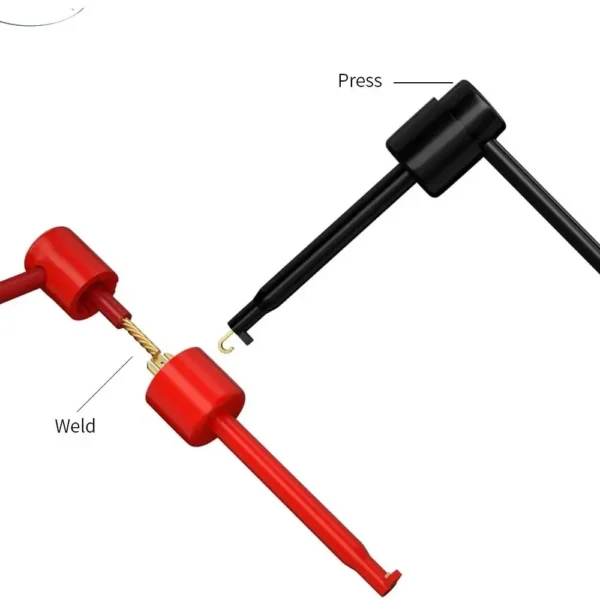Mini For Ic Grabber For Electronic Testing Circular Test Clip Test Probe Round Crocodile Clip Test Hook Clip Hook Test Clip – Image 5