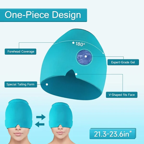 Forme Ajustée Gel Glace Maux De Tête Soulagement De La Migraine – Image 3