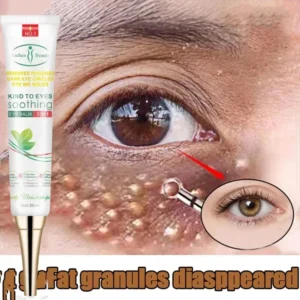 Crème pour les yeux dissolvant de granulés de graisse