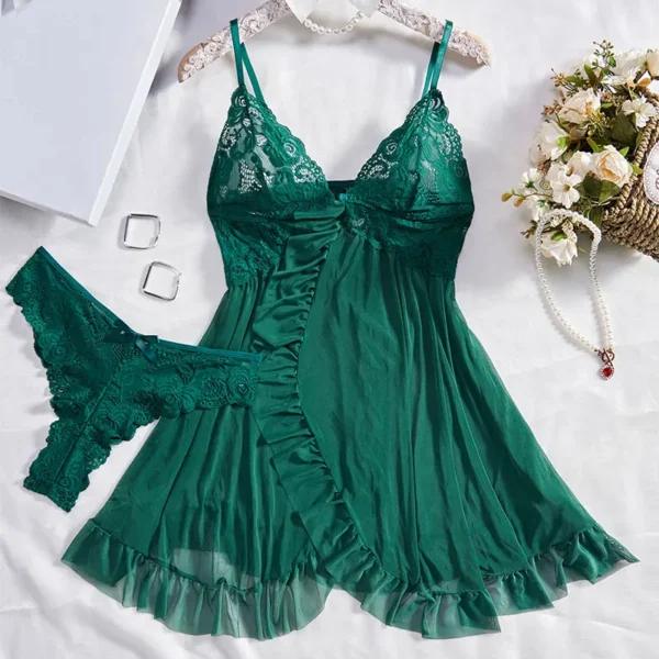Ensemble De Robe String Semi-Transparent Pour Femmes – Image 5
