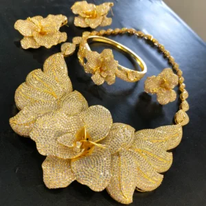 Kellybola-Ensemble de bijoux de mariage pour femmes