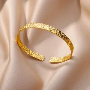 Bracelets réglables pour femmes étanche couleur or