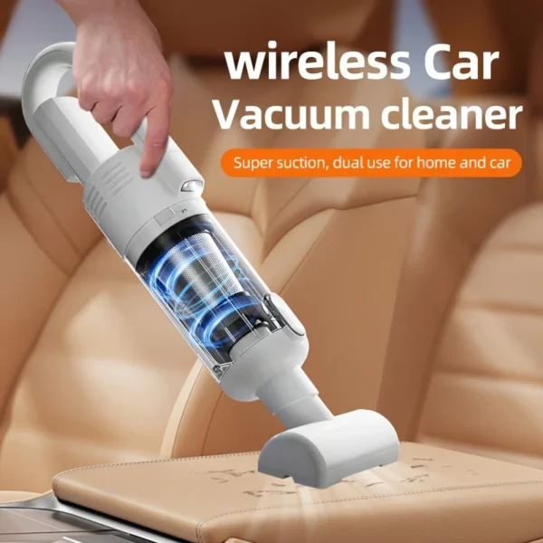 Aspirateur À Main Sans Fil, Puissant, Petit Filtre Hepa À Lumière Led À Faible Bruit, Facile À Nettoyer Pour La Maison/Voiture/Poils D'Animaux De Compagnie/Poussière – Image 5