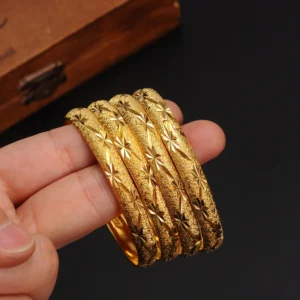 Bracelet Éthiopien en Or 24k pour Femme