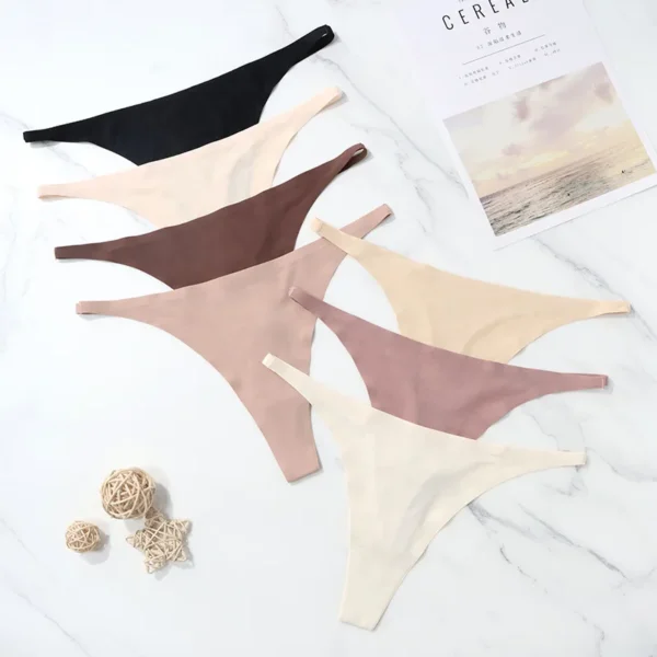 Culotte Sans Couture En Soie Glacée Pour Femmes – Image 3