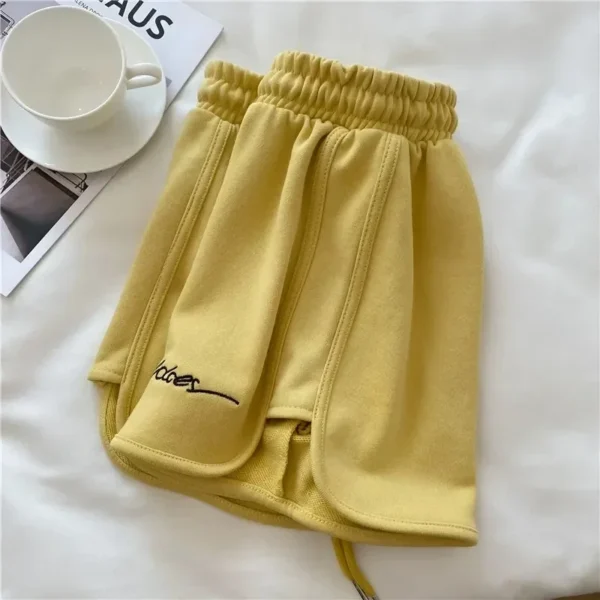 Short De Yoga Simple Pour Femme, Pantalon De Plage, Loisirs, Sport, Intérieur, Extérieur, Maison, Femme, Été – Image 6