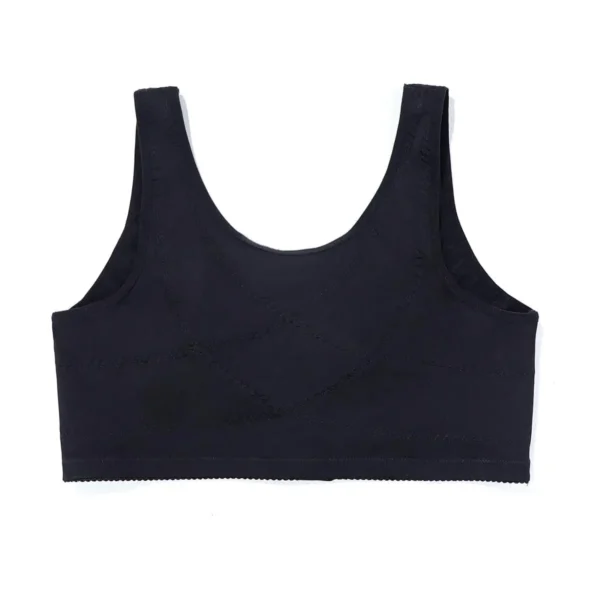 Beauwear 7 Crochets Fermeture Avant Sans Doublure Mince Confort Soutien-Gorge Sans Fil Plaine Florale Pleine Tasse Minimiseur Bralette – Image 5