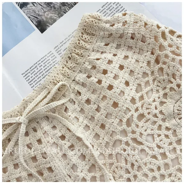 Tendance Féminine Été Plage Florale Crochet – Image 5