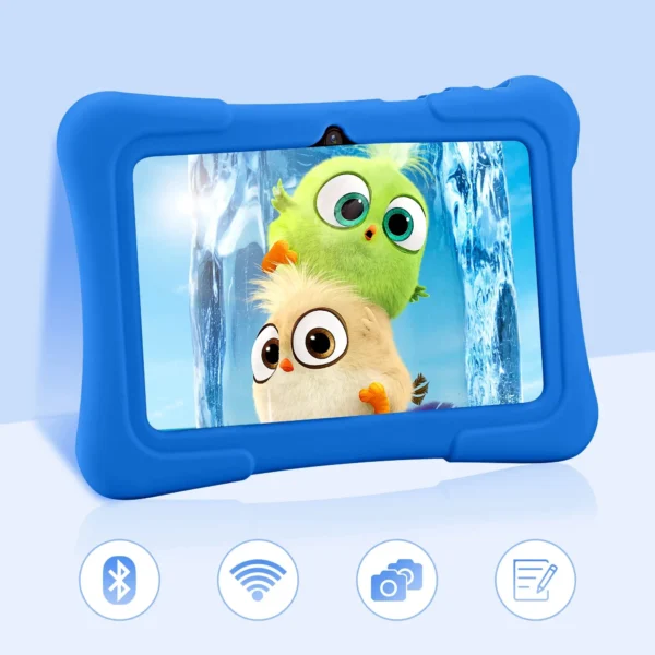 Pritom 7 Pouces Enfants Tablette Quad Core Android 10 32Gb Wifi Bluetooth Logiciel Éducatif Installé – Image 3