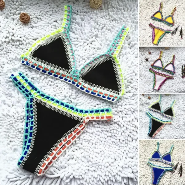 Maillot De Bain D'Été Dos Nu Pour Femme, Ensemble De Bikini, Maillot De Bain Deux Pièces, Maillot De Bain Confortable Pour La Natation – Image 2
