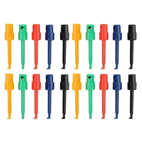 Mini For Ic Grabber For Electronic Testing Circular Test Clip Test Probe Round Crocodile Clip Test Hook Clip Hook Test Clip – Image 2