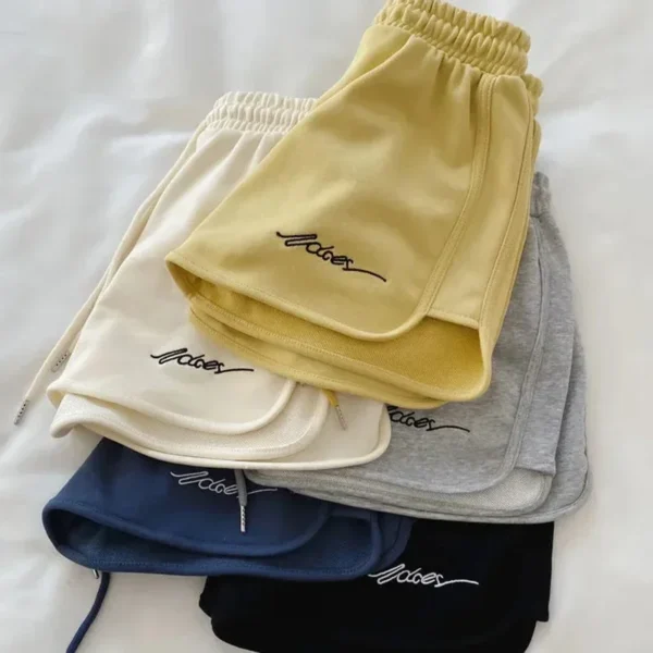 Short De Yoga Simple Pour Femme, Pantalon De Plage, Loisirs, Sport, Intérieur, Extérieur, Maison, Femme, Été – Image 5