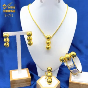 Ensemble de bijoux en perles africaines de Dubaï pour femmes