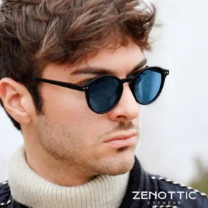 ZENOTTIC-Lunettes de soleil polarisées circulaires rétro