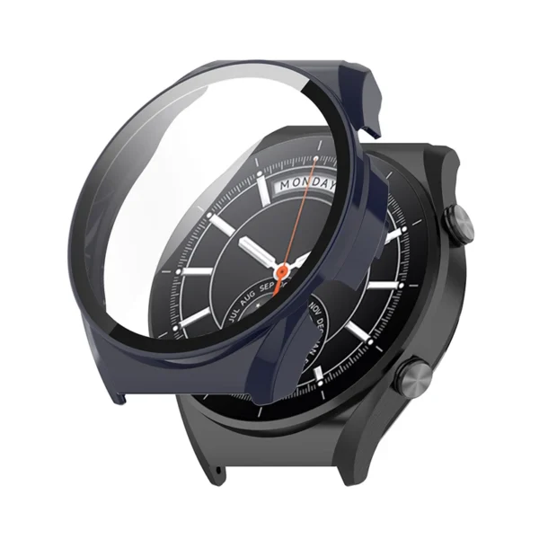 Protective Case For Xiaomi Watch S1 Smart Watch All-In-One Full Screen Protector Glass + Pc Bumper Cover For Mi S1 Watch – Image 4