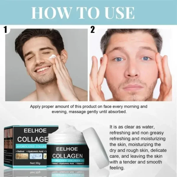 Crème Anti-Rides Au Collagène Pour Hommes – Image 5