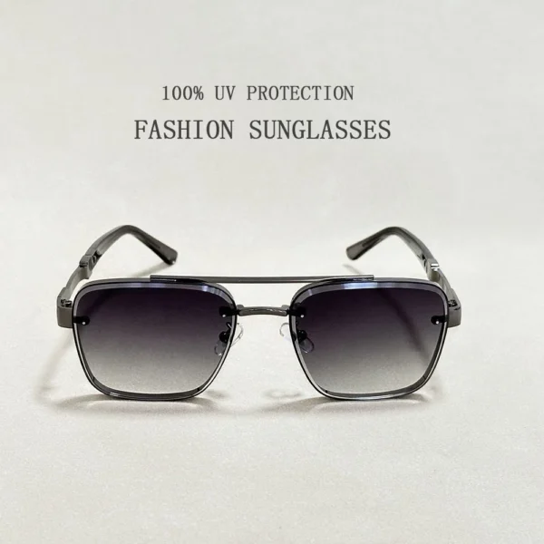 Nouvelles Lunettes De Soleil Pour Hommes Lunettes De Mode De Luxe Crème Solaire Lunettes De Soleil Carrées Femmes À La Mode Vintage Gafas De Sol Hombre Zonnebril Su – Image 3