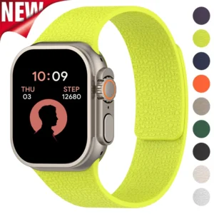 Magnetic Strap For Apple Watch Bands Ultra 2 49mm 44mm 45mm 46mm 42mm 40mm Belt Silicone Bracelet iWatch Series 10 8 7 6 5 9 SE