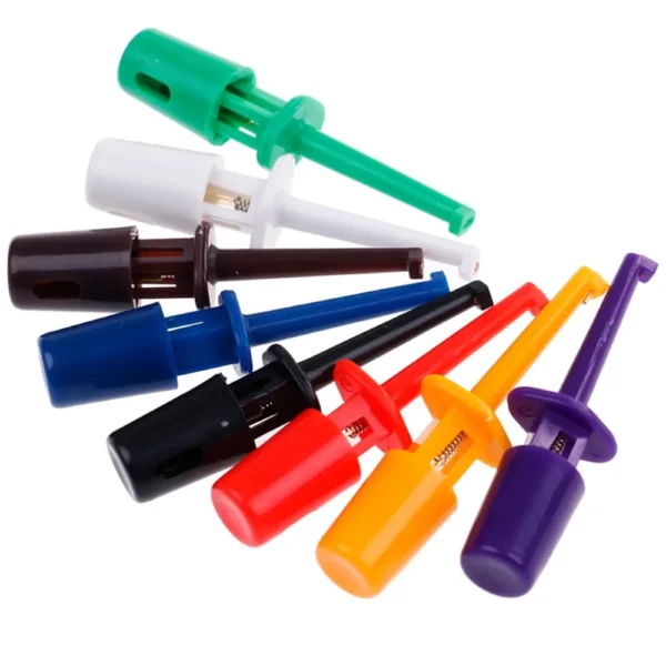 Mini For Ic Grabber For Electronic Testing Circular Test Clip Test Probe Round Crocodile Clip Test Hook Clip Hook Test Clip – Image 4