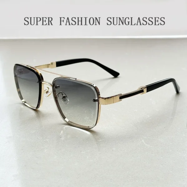 2025 Lunettes De Soleil Carrées Hommes Luxe Vintage Lunettes De Soleil Femmes À La Mode Rétro Lunettes De Soleil Hombre Lunette Soleil Femme – Image 4