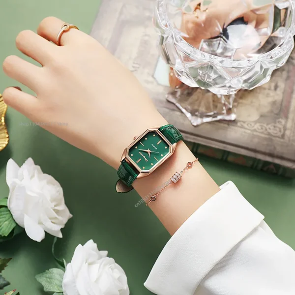 Montres-Bracelets À Quartz À Petit Cadran Pour Femmes, Montres Vintage, Ceinture En Cuir Décontractée, Simple, Dames, Luxe, Horloge, Poignet, 2025 – Image 3
