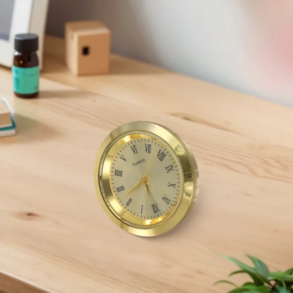 36Mm Clock Quartz Movement Round Clocks Head Insert Classic Clock Craft Diy Gold Arabic Numbers Watch Replacement Part Supplies – Image 3