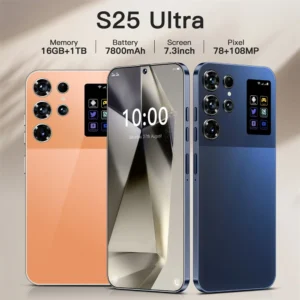 Smartphone Dua S25 Ultra Android 2025, téléphone portable 5G, Snapdragon 8, Gen3, 16 Go + 1 To, 7.3