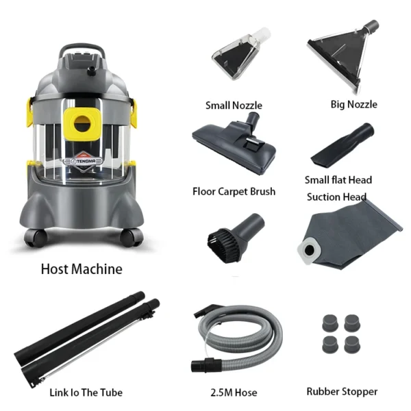 1400W Professionnel Portable Six Fonctions De Nettoyage Dans Un Rideau Tapis Canapé Voiture Intérieur Matelas Aspirateur Machine De Nettoyage À Vapeur – Image 5