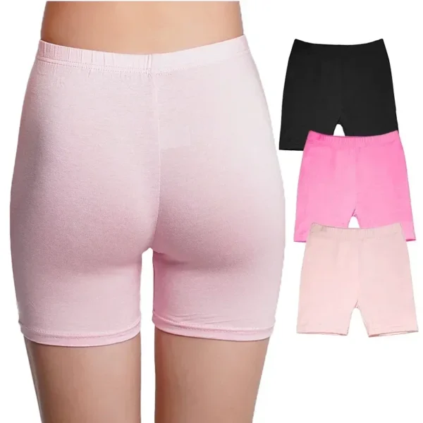 Pantalons De Sécurité Pour Filles, 4 Pièces, Leggings De Danse Modal, Shorts, Culottes Douces Couleur Bonbon, Sous-Vêtements Pour Filles, Collants Courts Âgés De 3 À 12 Ans, 2025 – Image 5