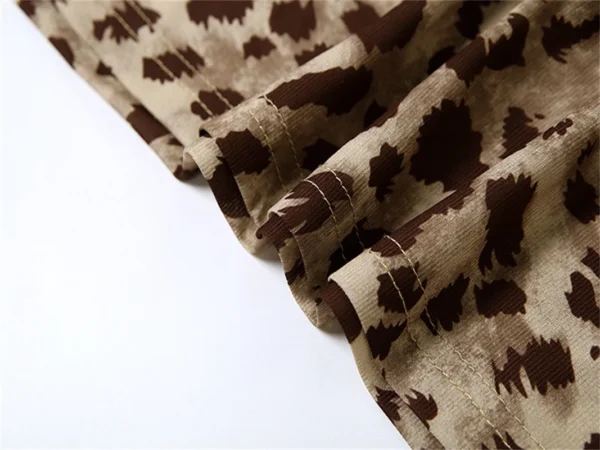 Leopard Printed Evening Dress Sexy Strap – Image 4